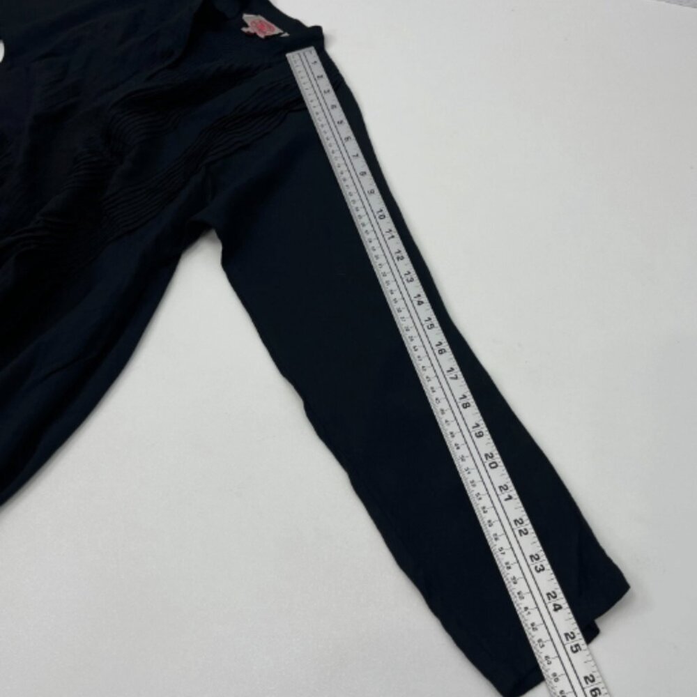 Aoyama Itchome Anthropologie Black Tuxedo Dress Asymmetrical 100% Viscose - Picture 9 of 11